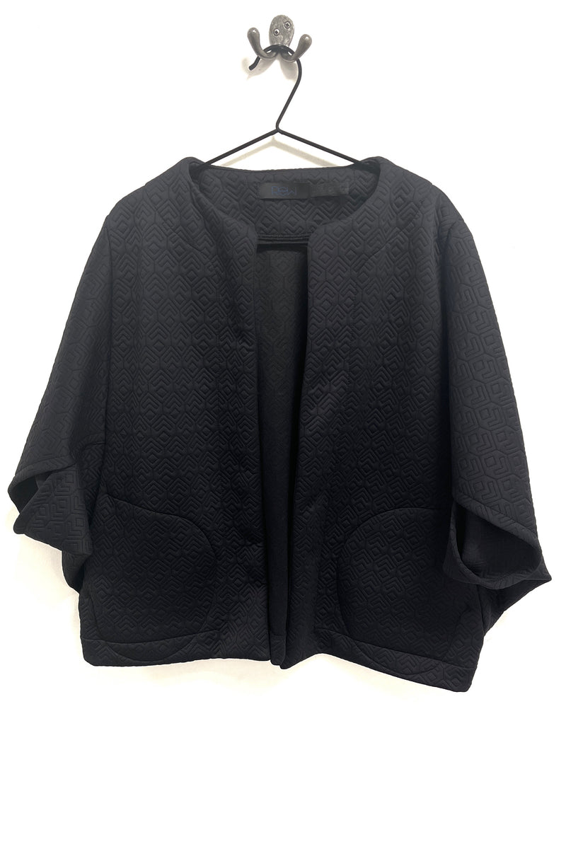 Kimono - Black Embossed Box Jacket