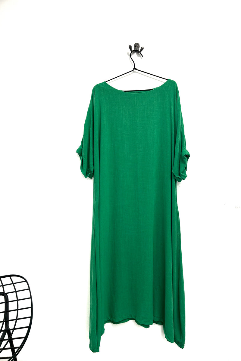 bright emerald green light weight dress 