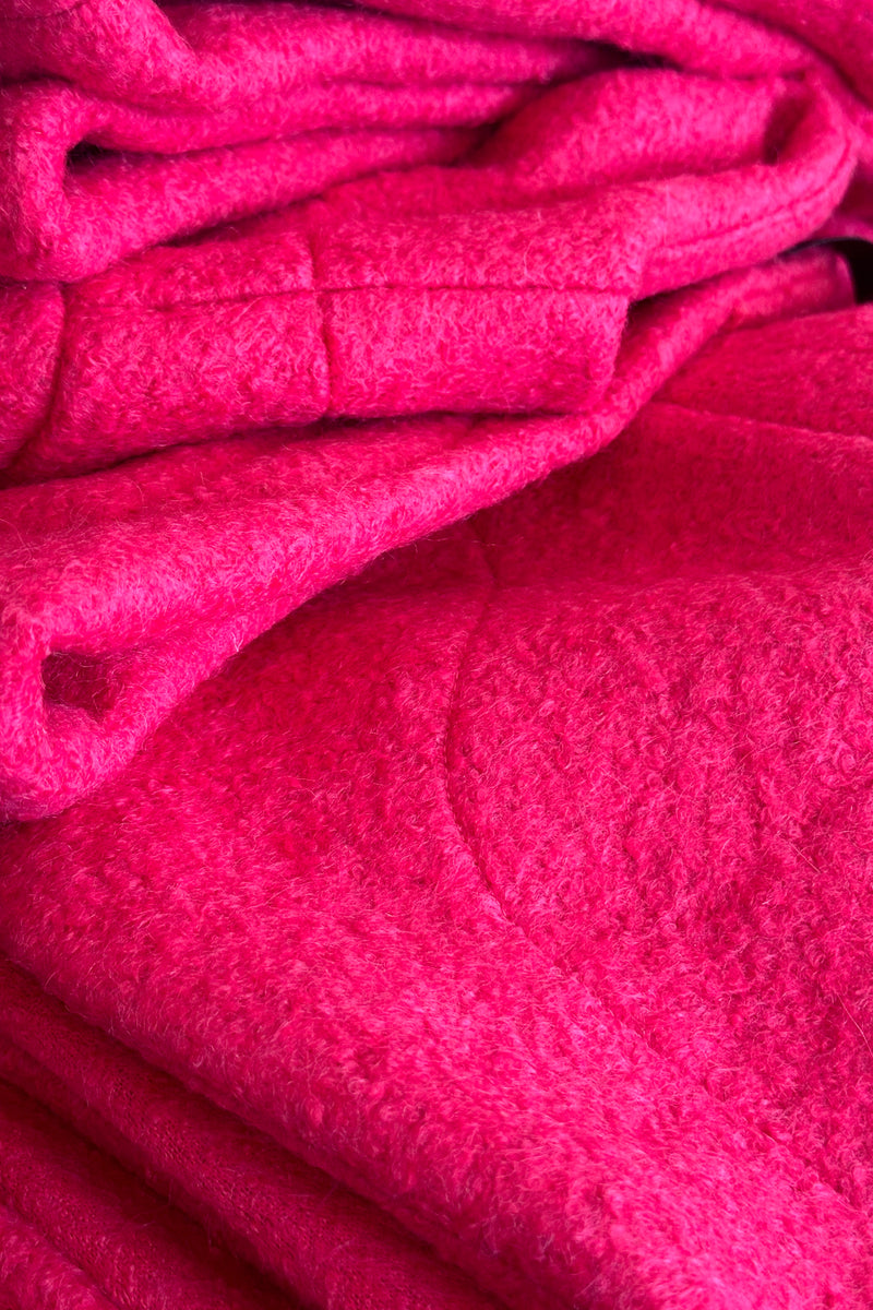 Kimono - Boiled Wool Cerise Pink