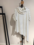 Polly Cowl - Luna Striped Jersey T shirt