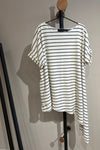 Polly - Luna Boat Neck Striped T -Shirt